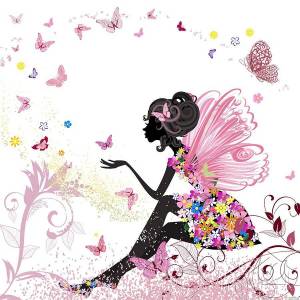Раскраска для девочек бабочки #23 #61898