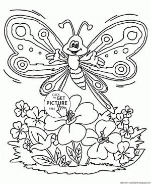 Раскраска для девочек бабочки #31 #61906
