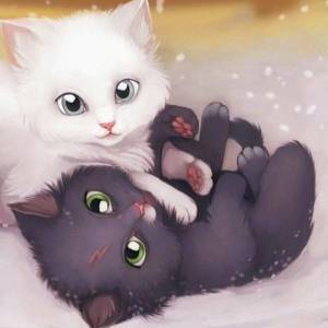 Раскраска для девочек котики милые #31 #62371