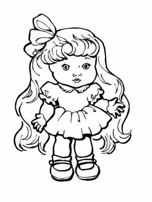 Раскраска для девочек куклы #15 #62541