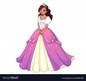 Раскраска для девочек принцессы в красивых платьях #10 #63038