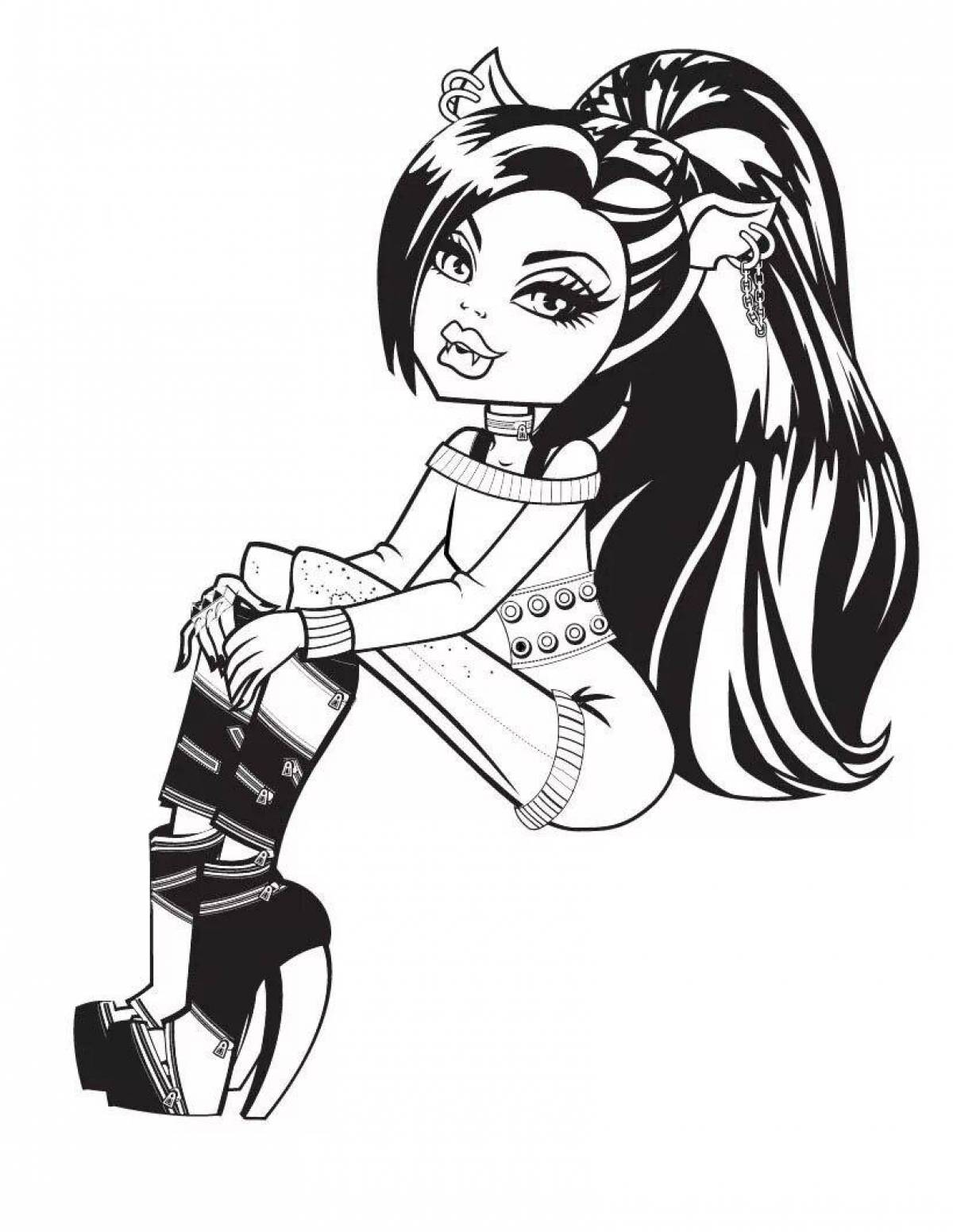 Раскраски monster high для девочек