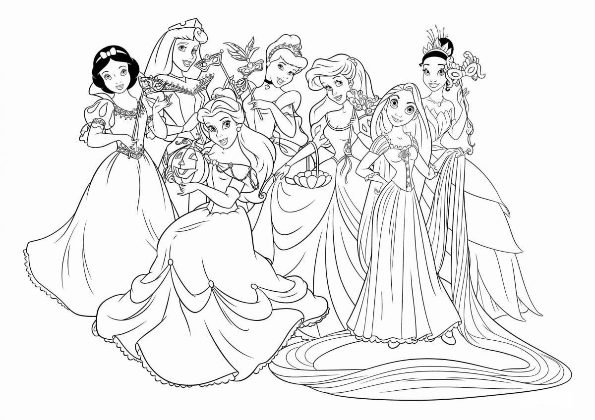 Для девочек принцессы в красивых платьях #8