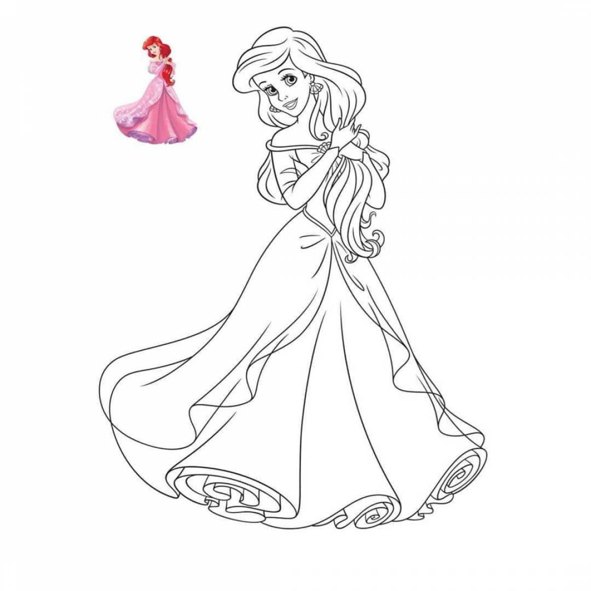 Для девочек принцессы в красивых платьях #36