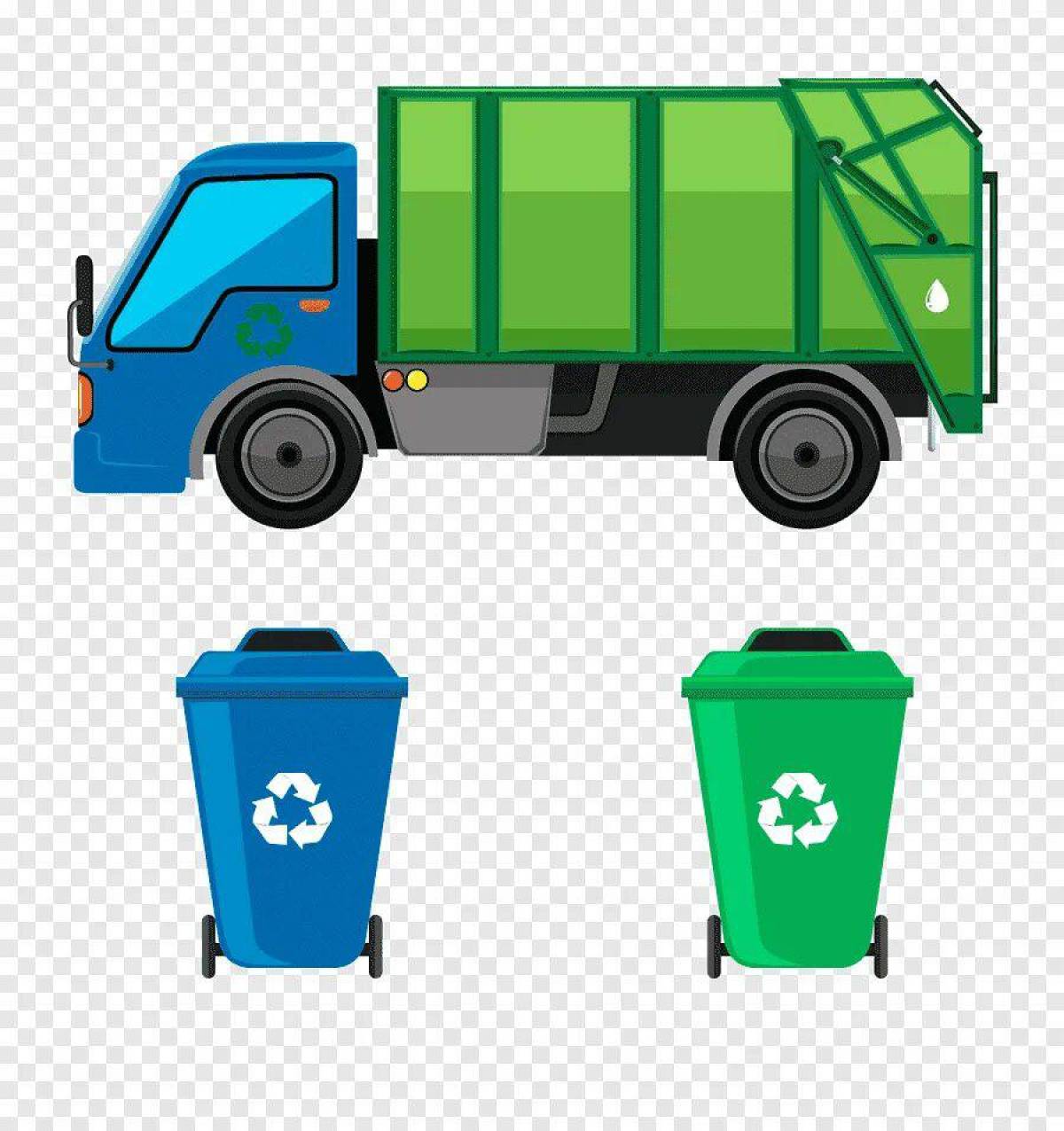 Собери мусорку. Waste Management мусоровоз. Garbage Truck машинка мусоровоз. Мусорная машина сбоку. Машина у мусорных баков.