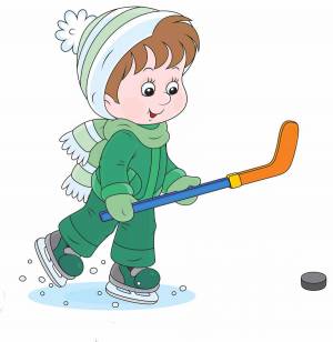 Раскраска для детей 3 4 лет зимние виды спорта #3 #64376