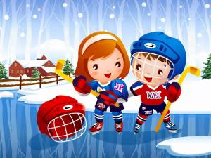 Раскраска для детей 3 4 лет зимние виды спорта #11 #64384