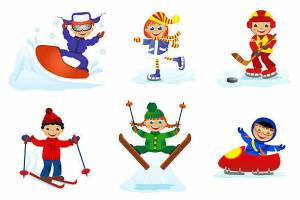 Раскраска для детей 3 4 лет зимние виды спорта #28 #64401