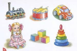 Раскраска для детей 3 4 лет игрушки #8 #64410