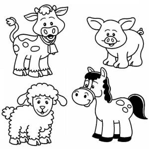 Раскраска для детей 4 5 лет животные #5 #65015