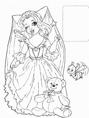 Раскраска для детей 6 7 лет принцессы #3 #65999