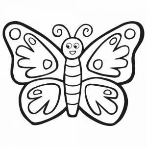 Раскраска для детей бабочки 5 6 лет #37 #66514