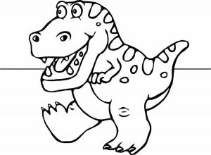 Раскраска для детей динозавры 3 4 лет #2 #66703