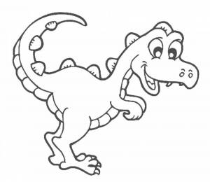 Раскраска для детей динозавры 3 4 лет #12 #66713