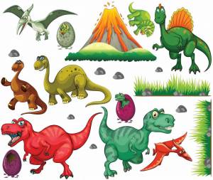 Раскраска для детей динозавры 3 4 лет #17 #66718