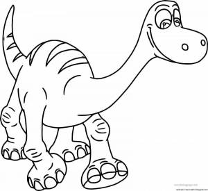 Раскраска для детей динозавры 3 4 лет #24 #66725