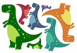 Раскраска для детей динозавры 3 4 лет #30 #66731