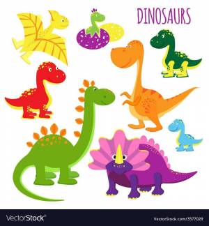 Раскраска для детей динозавры 3 4 лет #31 #66732
