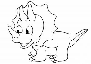 Раскраска для детей динозавры 3 4 лет #38 #66739