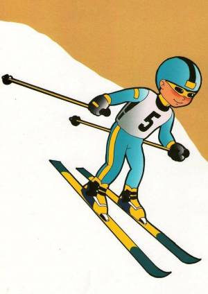 Раскраска для детей зимние виды спорта #16 #66793