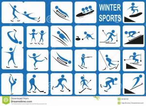 Раскраска для детей зимние виды спорта #25 #66802