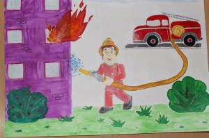 Раскраска для детей на тему пожарная безопасность #21 #67174