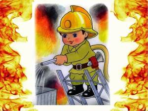 Раскраска для детей на тему пожарная безопасность #23 #67176