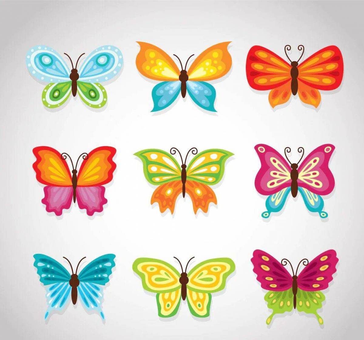 Для детей бабочки 5 6 лет #30