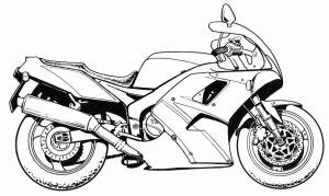 Раскраска для мальчиков мотоциклы #8 #69570