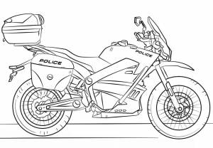 Раскраска для мальчиков мотоциклы #21 #69583