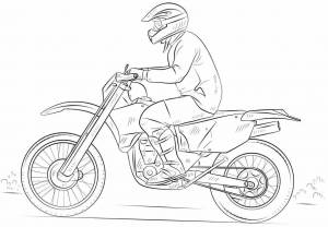 Раскраска для мальчиков мотоциклы #25 #69587