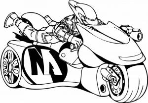 Раскраска для мальчиков мотоциклы #37 #69599