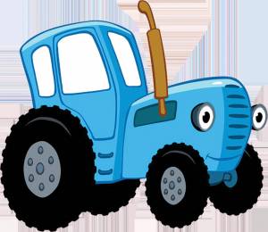 Раскраска для мальчиков синий трактор #2 #69637