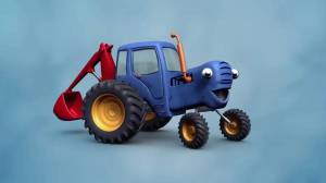 Раскраска для мальчиков синий трактор #10 #69645