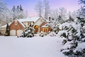 Раскраска дом зимний #32 #71412
