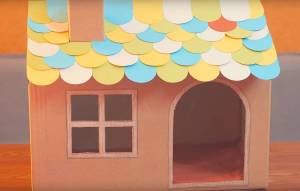Раскраска дом из картона #28 #71441