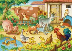 Раскраска домашние животные для детей 3 4 лет #3 #71707