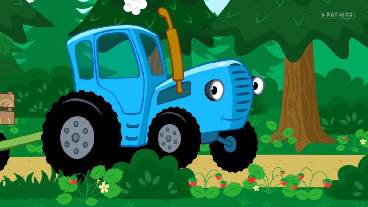 Для мальчиков синий трактор #7