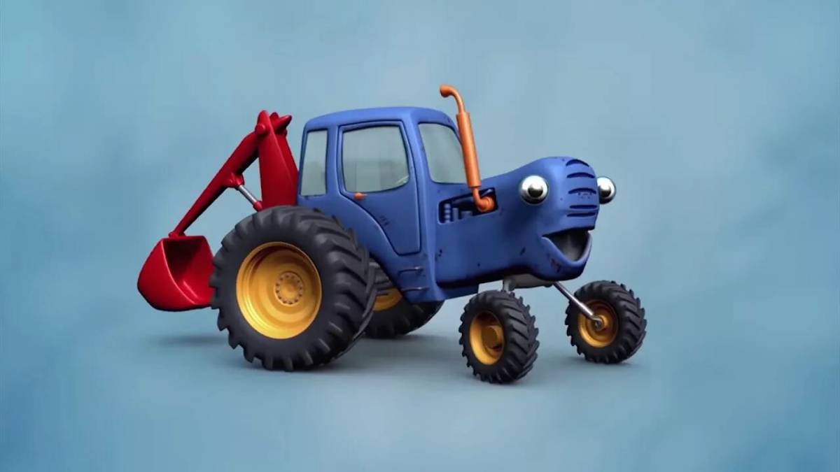 Для мальчиков синий трактор #10