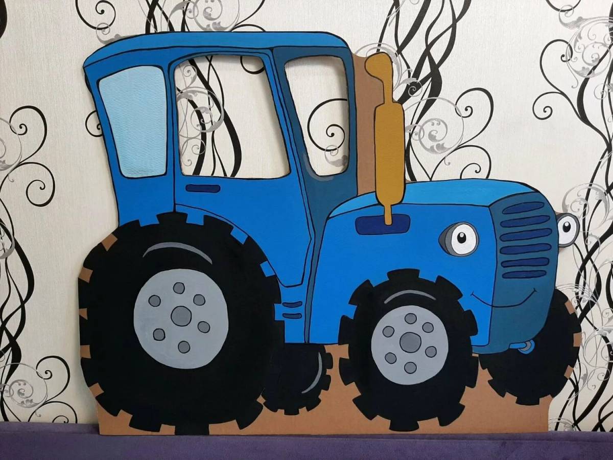 Для мальчиков синий трактор #30