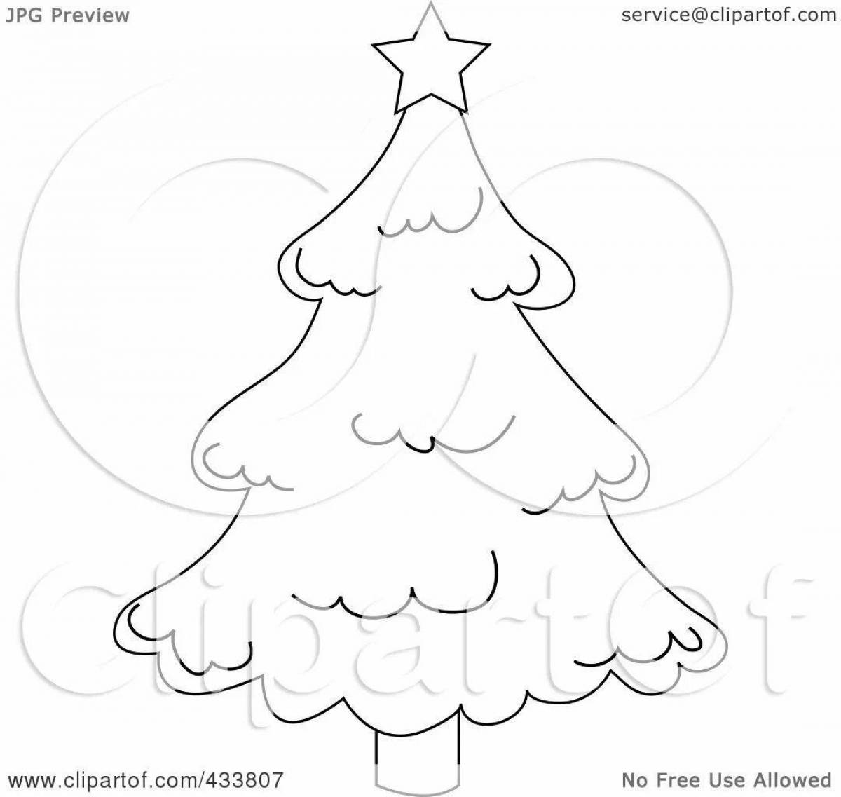 Елка черно белая