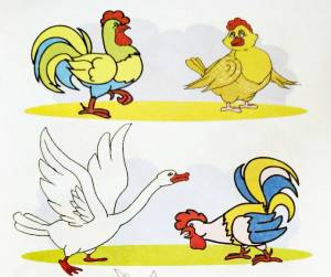Раскраска домашние птицы для детей 3 4 лет #14 #72062
