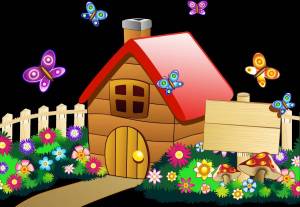 Раскраска домик для детей 2 3 лет #13 #72208