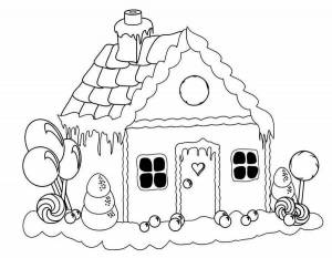 Раскраска домик для детей 3 4 лет #23 #72256