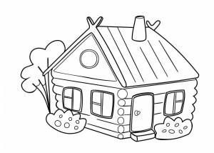 Раскраска домик для детей 6 7 лет #16 #72287