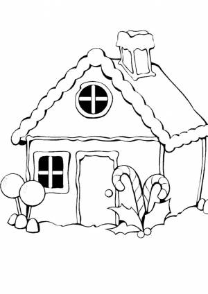 Раскраска домик для детей 6 7 лет #23 #72294