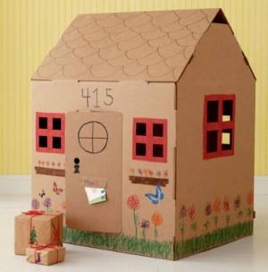 Раскраска домик из картона #10 #72333