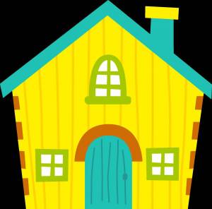 Раскраска домик картинка для детей #11 #72373