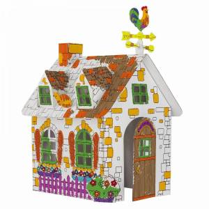Раскраска домик картонный для детей #7 #72440