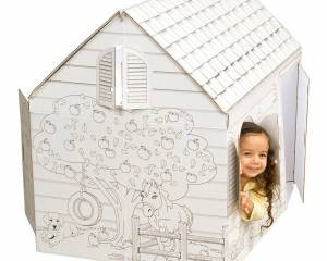 Раскраска домик картонный для детей #11 #72444